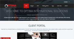 Desktop Screenshot of optimainternational.co.za